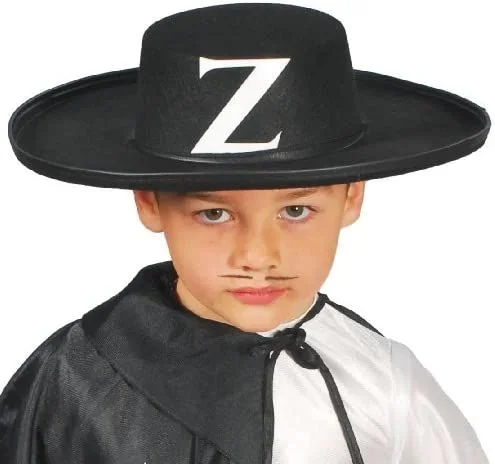 Sombrero zorro infantil fieltro negro