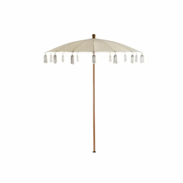 Sombrilla dkd home decor beige natural metal 170 x 170 x 230 cm