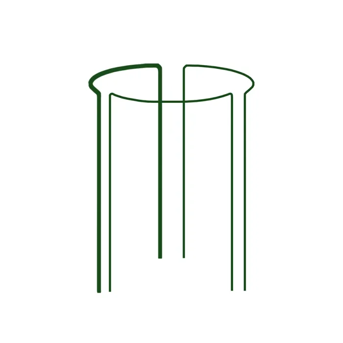 Soporte de Anillo para Plantas 1/3 Círculo, diámetro 40cm, altura 115cm, ideal para plantas altas y trepadoras, resistente y duradero