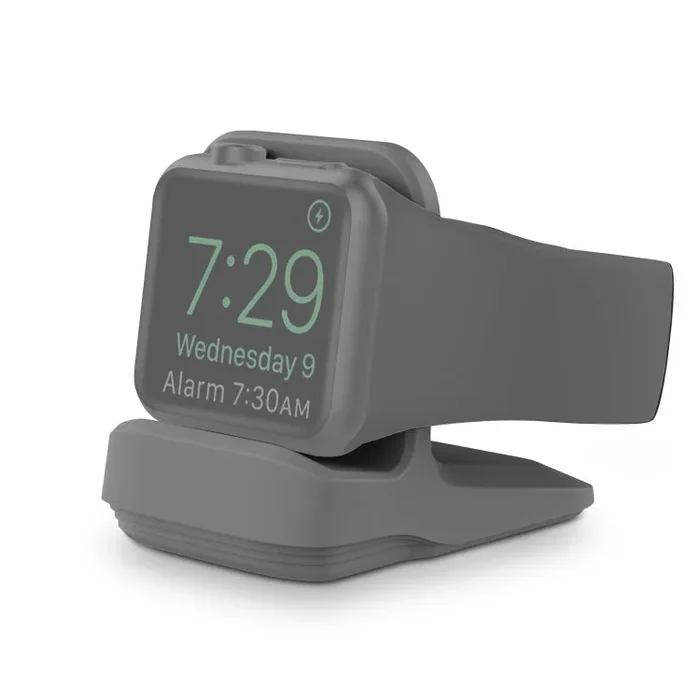 Soporte de Carga de Silicona para Apple Watch (Gris)