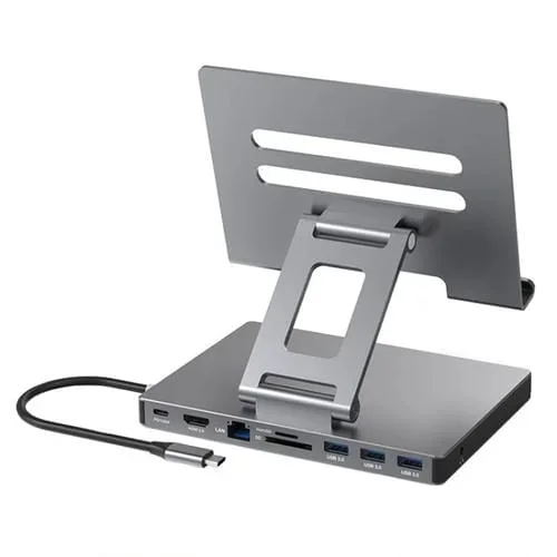 Soporte de Estación de Acoplamiento Tipo C Blueendless 9 en 1 para Tableta Plegable 4K/60Hz