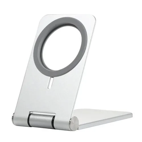 Soporte de Metal Plegable C29 para Cargador Inalámbrico Magnético Magsafe (Blanco)