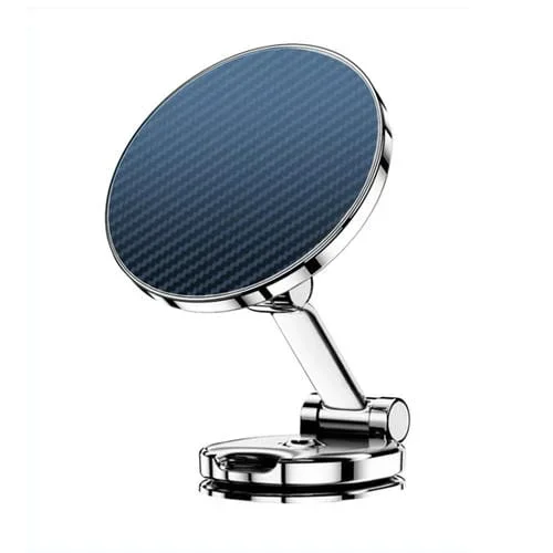 Soporte de Navegación Plegable Adhesivo Magnético para Teléfono Móvil para Coche (Plateado)