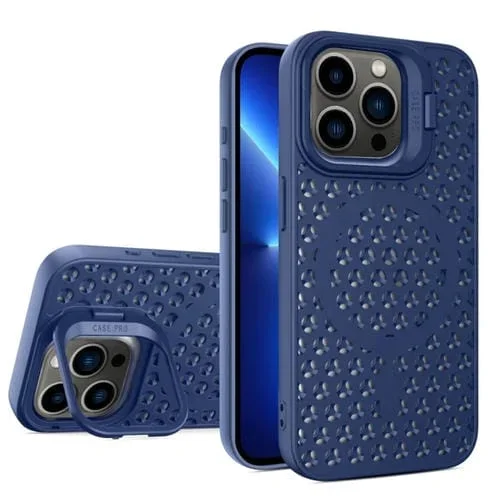 Soporte para Lente de Enfriamiento Magsafe iPhone 13 Pro Estuche Magnético TPU (Azul)