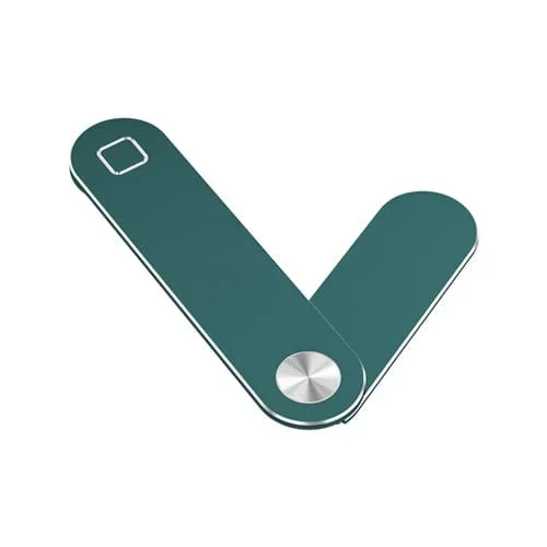 Soporte para Teléfono Aleación de Aluminio Magnético Plegable Portátil Multifuncional (Verde)