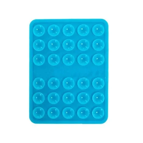 Soporte para Teléfono Móvil Ventosa Silicona Doble Cara Fijación Fuerte (Azul Oscuro)