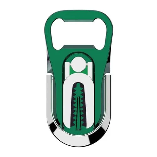 Soporte para Teléfono Multifunción con Ventilación de Aire para Coche Anillo para Dedo Abrebotellas (Verde)