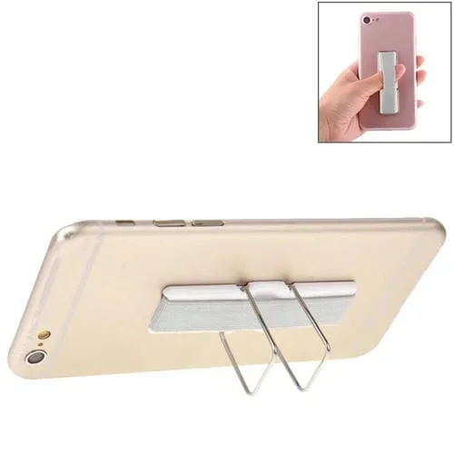 Soporte Universal Mini Plegable con Agarre para los Dedos (Plata)
