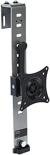 Soporte VESA de Cubículo para Monitor de hasta 34″ – Ergonómico de Altura Ajustable – Instalación en Pared de Cubículo mediante Gancho o Abrazadera – para Cubículo de Oficina