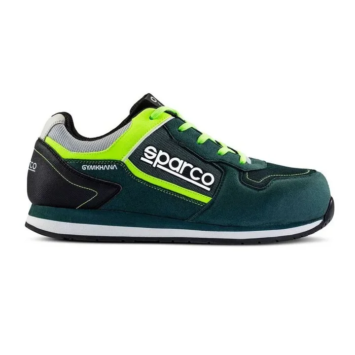 Sparco Gymkhana S1p SRC, Zapatos de Seguridad de Trabajo, Verde Oscuro, 44 EU