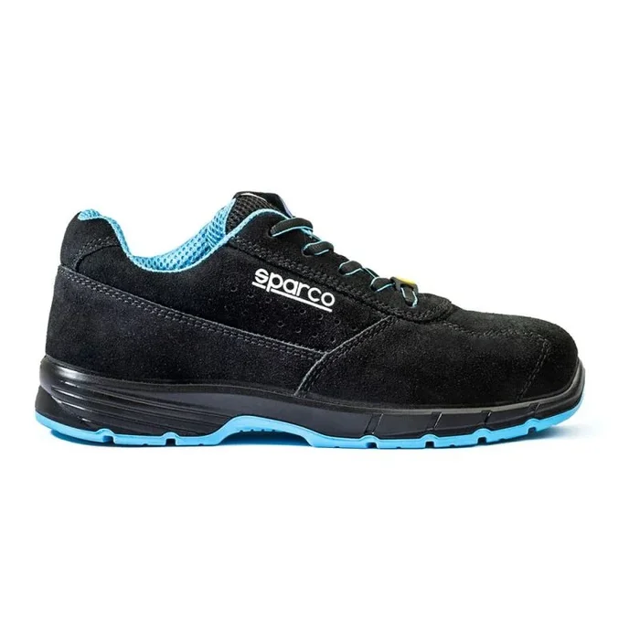 Sparco S0754640NRCE, Zapatos de Seguridad y contra Incendios Unisex Adulto, Negro-Celeste, 40 EU
