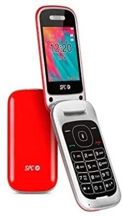 Spc 2319r velvet telefono movil bt fm rojo