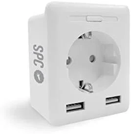 SPC CLEVER PLUG USB enchufe inteligente 2300 W Blanco