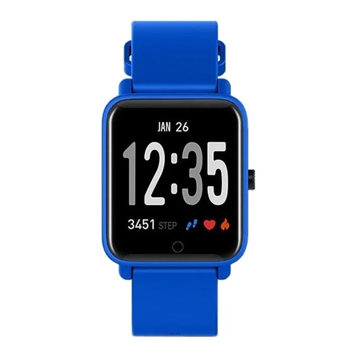 SPC Smartee Feel – Smartwatch (a prueba de agua IPX7, multideporte, notificaciones, podómetro, pulsómetro y monitor de sueño) – Color Azul