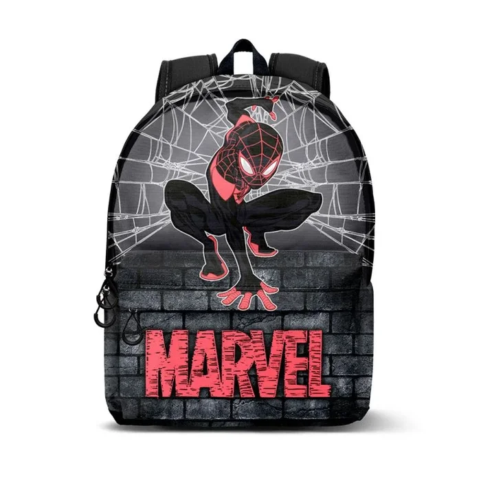 Spiderman Spin-Mochila HS Fan Pequeña, Gris, 25 x 35 cm, Capacidad 12 L