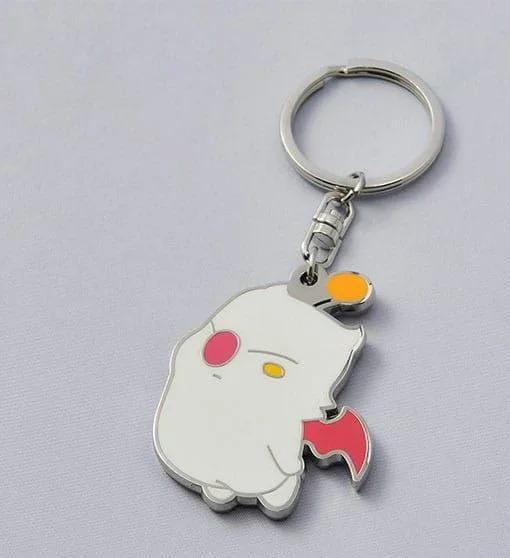 Square Enix Llavero de metal de la serie Final Fantasy – Moogle, blanco, S