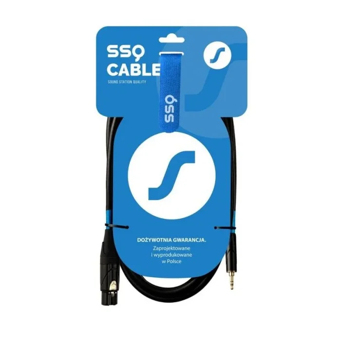 Ssq xlrmi5 – xlr żeński / jack stereo 3.5