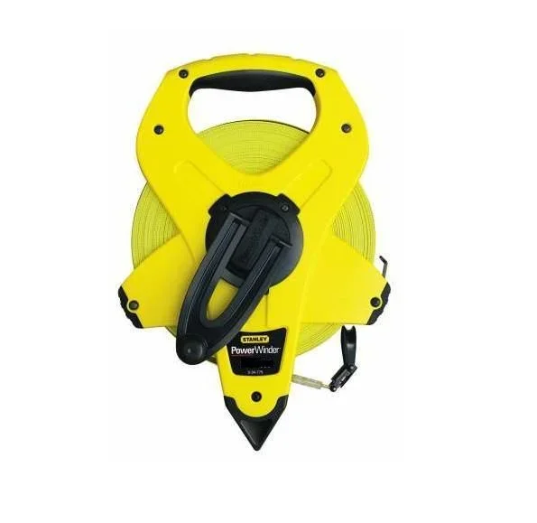Stanley 2-34-777 cinta métrica 100 m Plástico Negro, Amarillo