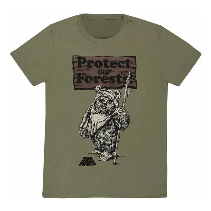 Star wars camiseta protect our forests colour talla s