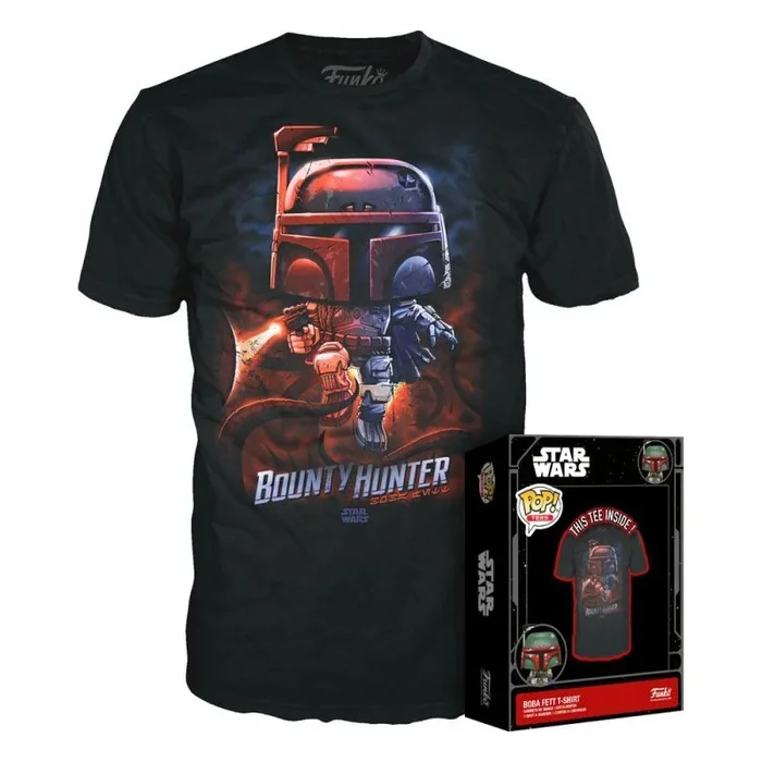 Star wars pop! tees camiseta boba fett talla l