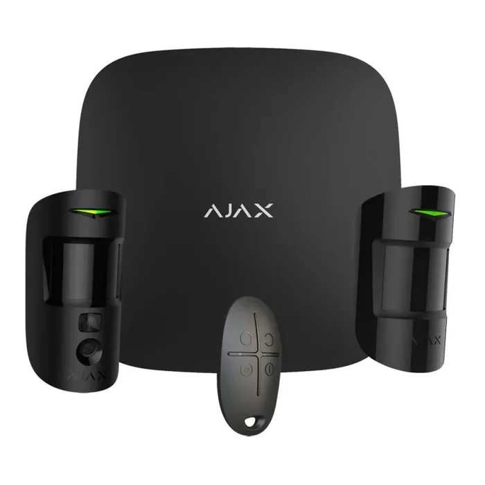 Starterkit Cam Alarma Inalambrica Grado2 Ajax Negro Starterkit-cam-mpb