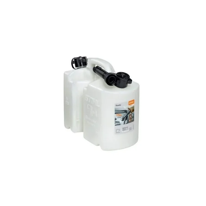 Stihl 8810120 nevera Bidón para combustible 5L y 3L aceite, transparente