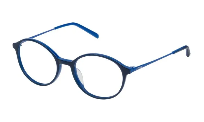 STING VST1855109AD Gafas, Shiny Blue Top+Azure, 51/19/140 Unisex Adulto