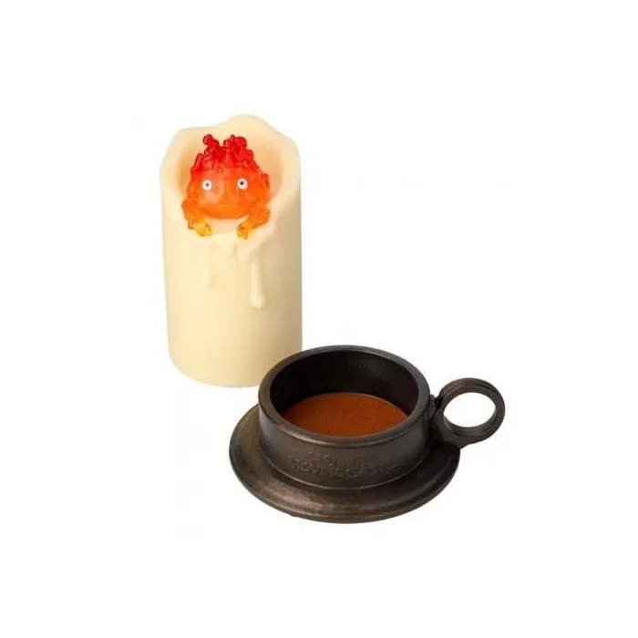 Studio Ghibli – Castillo en movimiento – Vela LED de Calcifer oscilante, estatua de Benelic