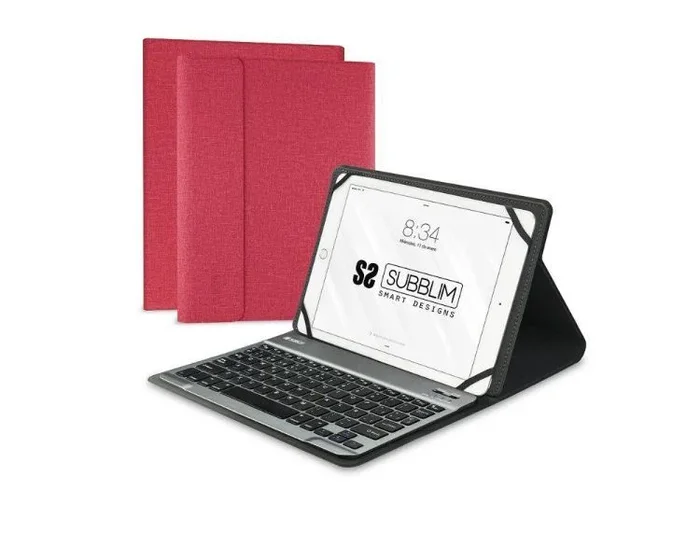 SUBBLIM Funda con Teclado KEYTAB PRO BLUETOOTH 10,1″ Red