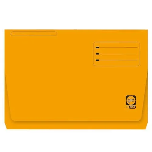 Subcarpeta con bolsa y solapa intensas 320 grs folio color amarillo gio