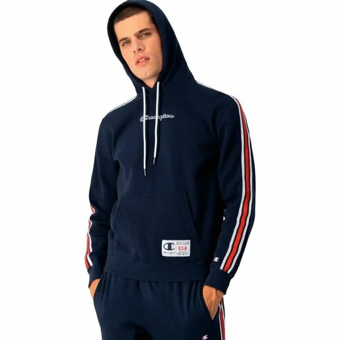 Sudadera con Capucha Hombre Champion Azul marino L