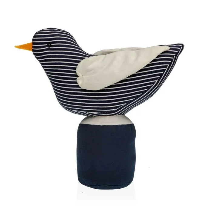 Sujetador de puerta versa pájaro 31 x 10 x 34 cm textil