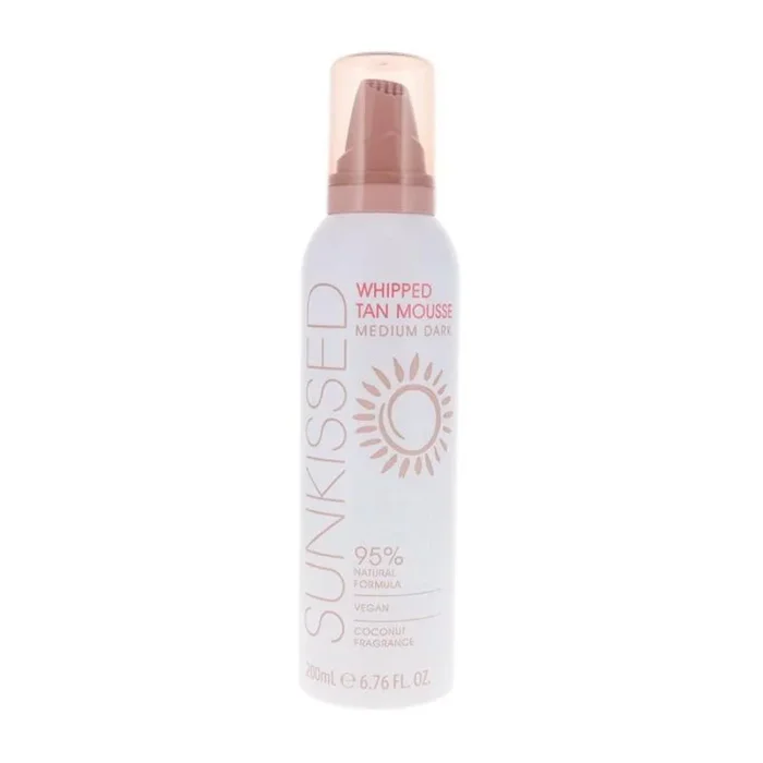 Sunkissed whipped tan mousse medium dark spray 200ml vaporizador