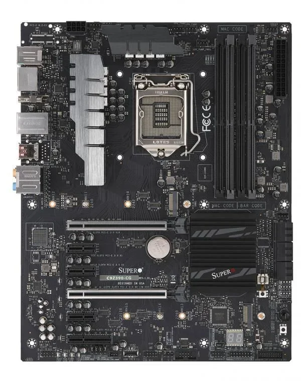 Supermicro MBD-C9Z390-CG-O placa base Intel Z390 LGA 1151 (Zócalo H4) ATX