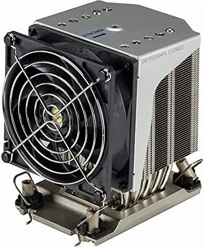 Supermicro SNK-P0080AP4 sistema de refrigeración para ordenador Procesador Refrigerador de aire 9,2 cm Negro, Acero inoxidable