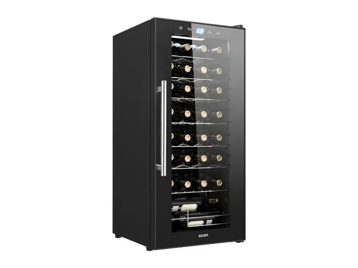 SVAN SVN3200S enfriador de vino Nevera de vino termoeléctrico Independiente Negro 32 botella(s)