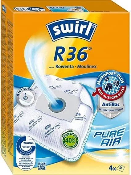 Swirl 197705 Bolsas para aspiradoras Rowenta R 36 MP Plus airspve4