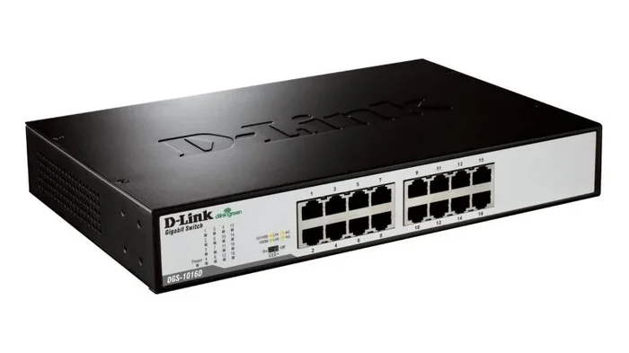 Switch Gigabit 16P 10/100/1000 Rack 19in