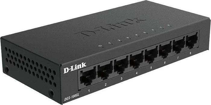Switch Gigabit 8p 10/100/1000 Metal Dgs-108gl