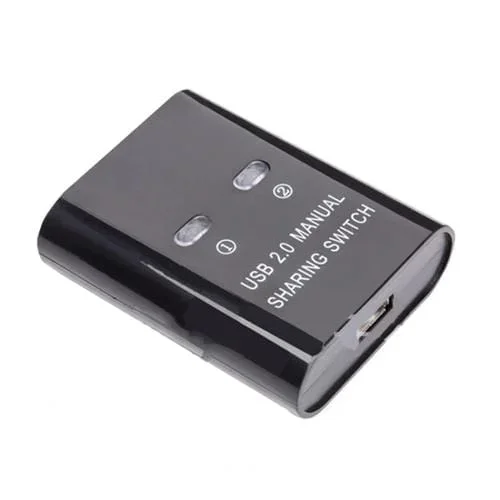Switcher USB Automático 2 en 1 Sw68 para Compartir Impresora (Negro)
