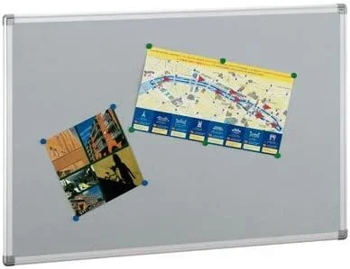 Tablero de Corcho Faibo 90 x 120 cm Gris Azul