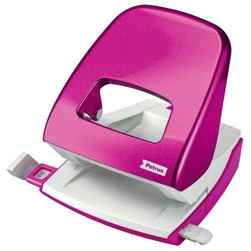 Taladro metalico modelo 62 wow capacidad 30 hojas color rosa metalizado petrus