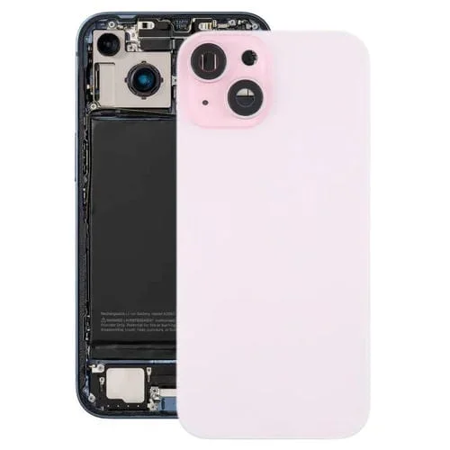 Tapa Trasera de Batería Apple iPhone 15 Plus con Tapa de Lente de Cámara e Imán Magsafe (Rosa)