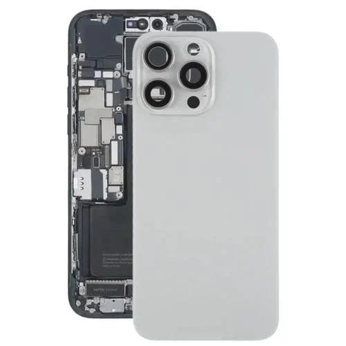 Tapa Trasera de Batería Apple iPhone 15 Pro Max con Tapa de Lente de Cámara e Imán Magsafe (Titanio)