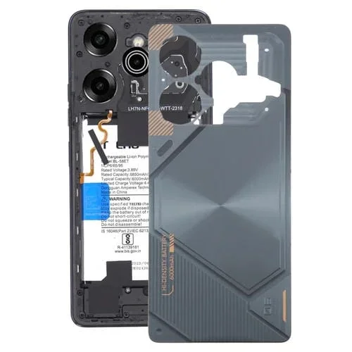 Tapa Trasera de Batería Original Tecno Pova 6 Pro (Negro)