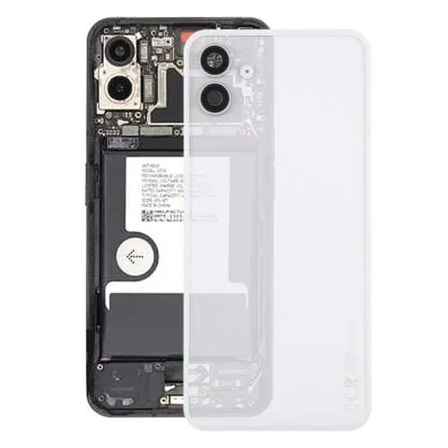 Tapa Trasera de Batería Transparente Original para Nothing Phone 1 con Tapa para Lente de Cámara