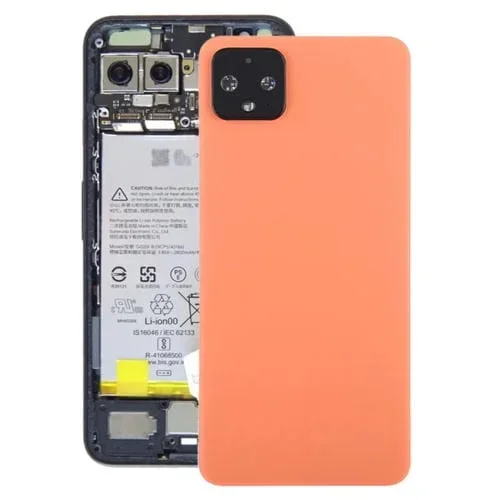 Tapa Trasera de Batería y Lente de Cámara Google Pixel 4XL (Naranja)