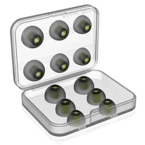 Tapas de Oreja de Silicona para Auriculares 5mm-7mm con Caja de Almacenamiento (6 Pares)