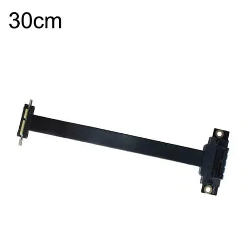 Tarjeta Gráfica PCI-E 3.0 1X con Cable de Extensión de Red Inalámbrica 90 Grados, 30 cm