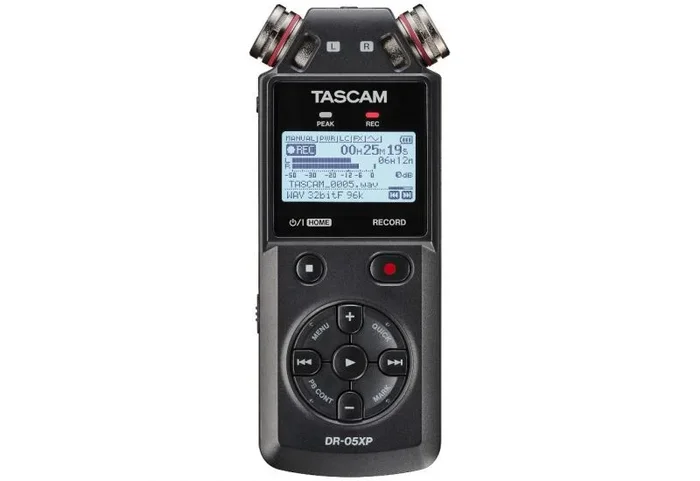 Tascam DR-05XP – Grabadora portátil de Mano Flotante de 2 Canales de 32 bits con Interfaz de Audio USB-C